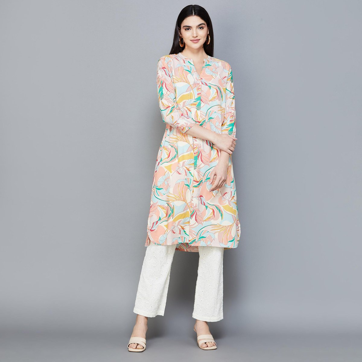 BHAYLI'S ETHNIC CHARM PRINTED STRAIGHT KURTA