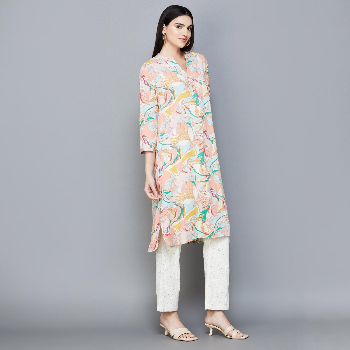 BHAYLI'S ETHNIC CHARM PRINTED STRAIGHT KURTA