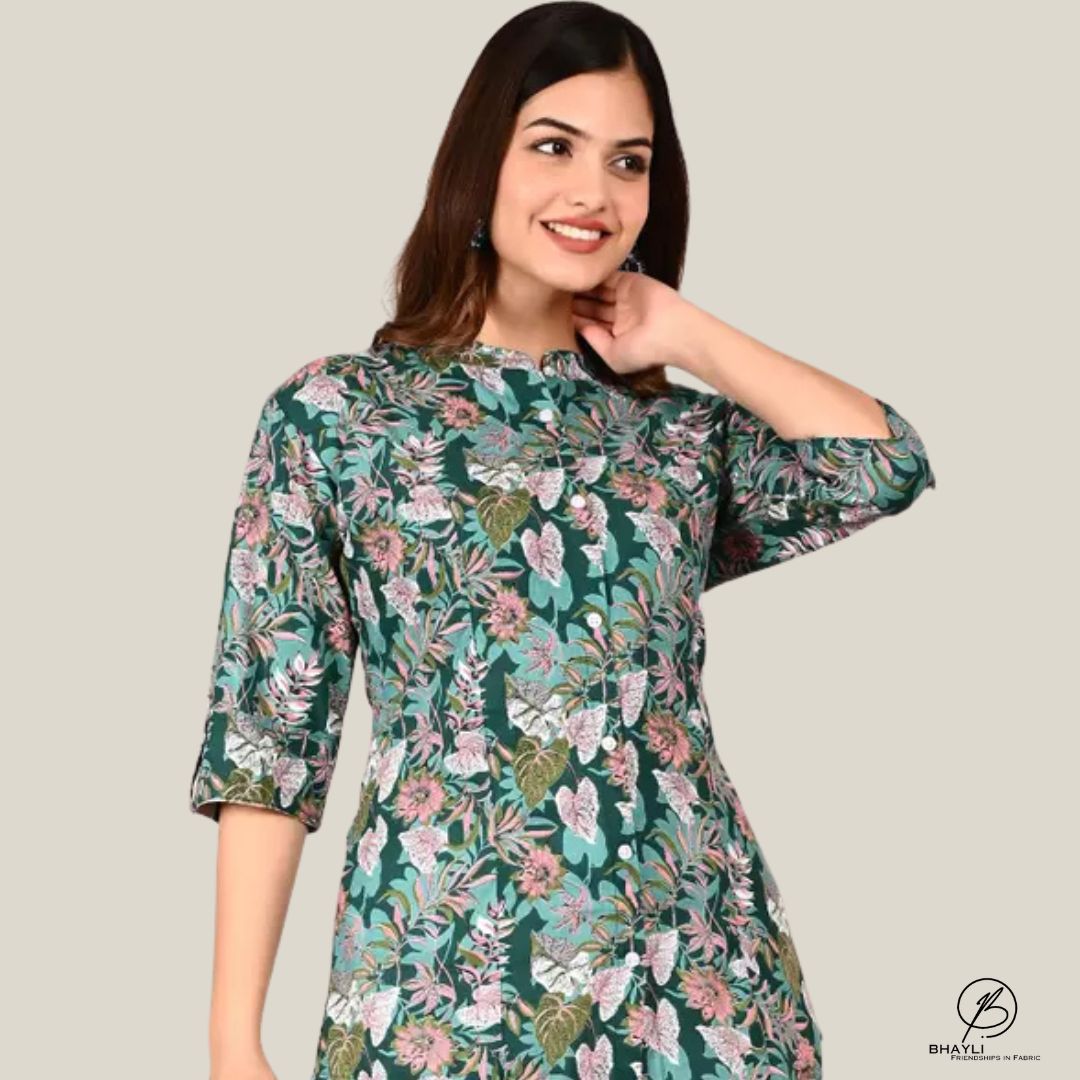 BHAYLI'S STYLISH FLORAL PRINT TOP