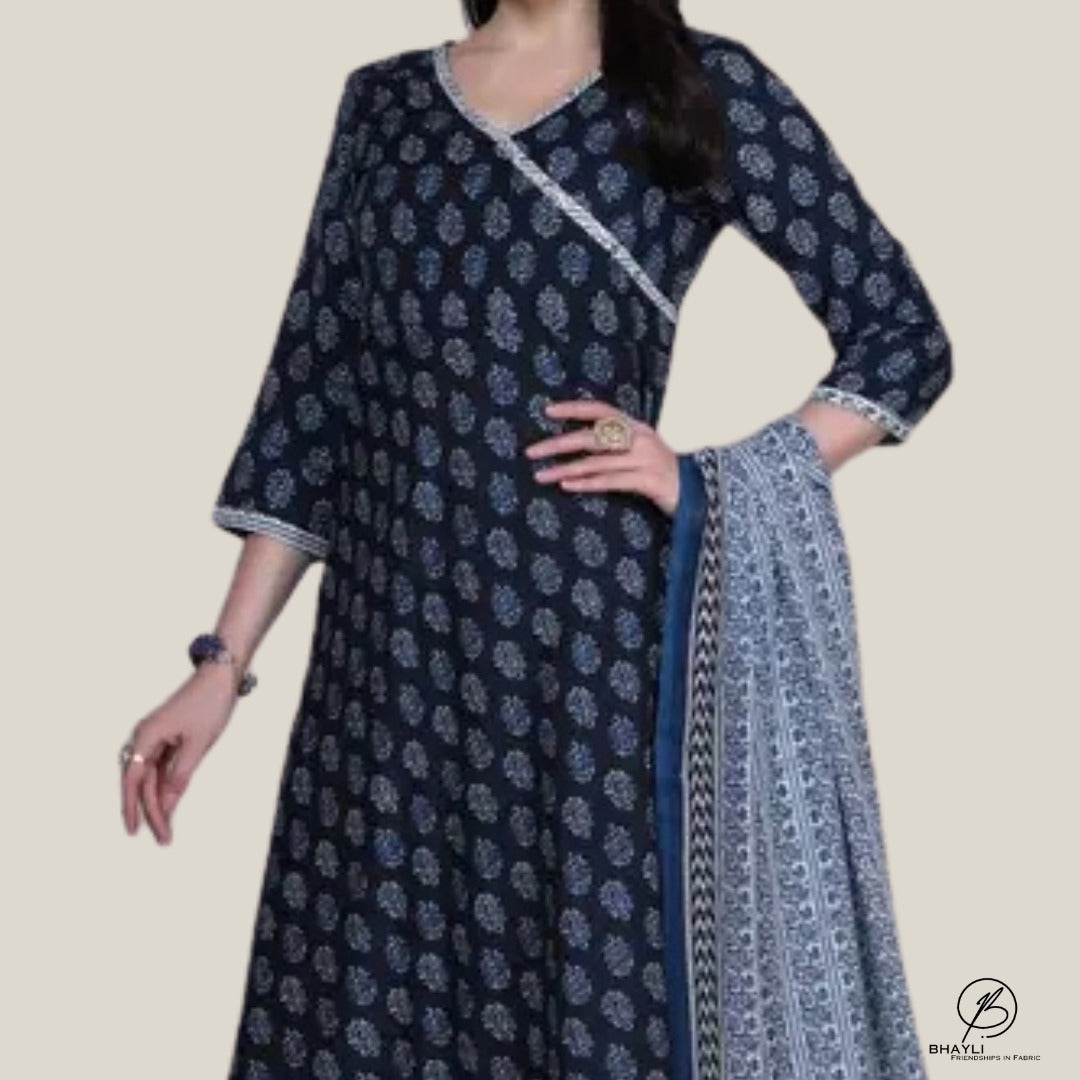 BHAYLI'S SAPPHIRE CHARM KURTA SET