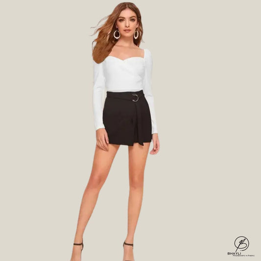 BHAYLI'S TIMELESS WHITE SLEEVE TOP