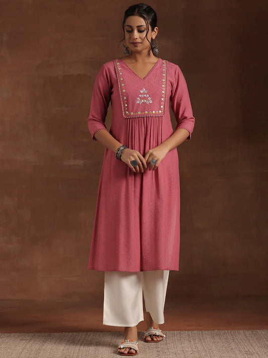 BHAYLI'S FROSTED ROSE KURTA