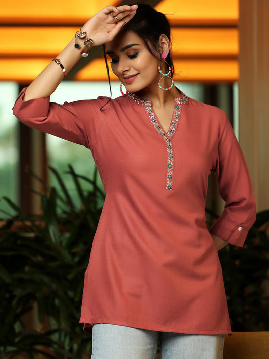BHAYLI'S RUSTIC DAWN COTTON KURTI